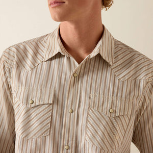 Chemise western homme ARIAT RTR Retro Hesper - Sandshell tripe