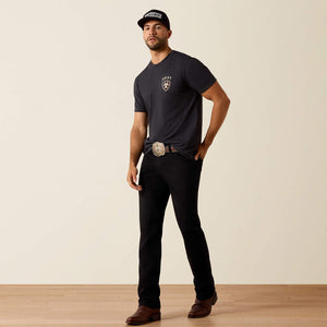 T-Shirt western homme ARIAT American Bison - Charcoal Heather