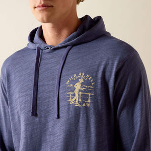 Sweat à capuche western homme ARIAT Lightweight Retro - Nightshadow
