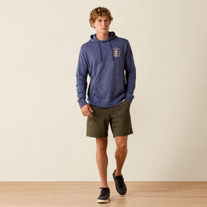 Sweat à capuche western homme ARIAT Lightweight Retro - Nightshadow