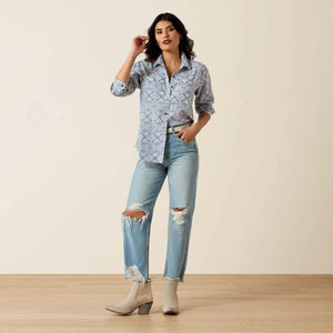 CHEMISE western femme ARIAT Billie Jean - Ashleight Blue Krysral Southwest