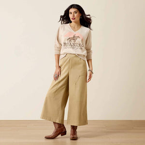 Sweat femme western ARIAT Victoria - Khaki Heather