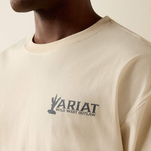 T-Shirt western homme ARIAT The Wicked Boxy - Sandshell