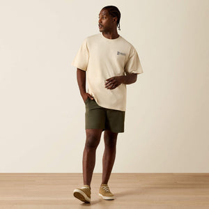 T-Shirt western homme ARIAT The Wicked Boxy - Sandshell