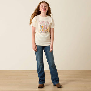 t shirt enfant western ARIAT Cowgirl Vibes - Natural