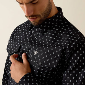 Chemise western homme ARIAT Truth - Black Paisley print