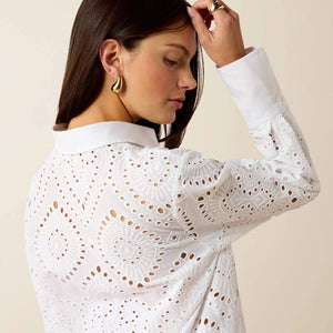 Chemise western femme ARIAT Millington Blouse - White