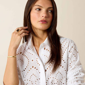 Chemise western femme ARIAT Millington Blouse - White