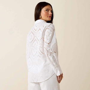 Chemise western femme ARIAT Millington Blouse - White
