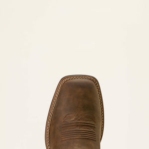 Bottes western homme ARIAT Brush Creek Wide Square Toe - Aged Tanismokey Taupe