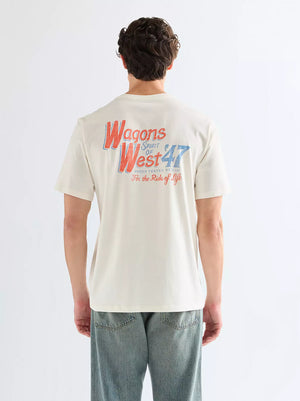 T-Shirt homme WRANGLER GRAPHIC Worn White