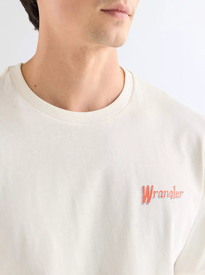 T-Shirt homme WRANGLER GRAPHIC Worn White
