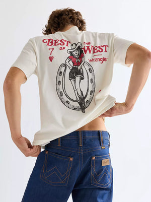 T-Shirt homme WRANGLER VINTAGE Worn White