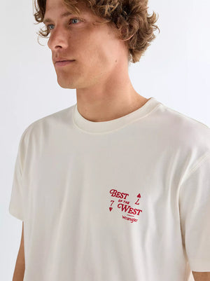 T-Shirt homme WRANGLER VINTAGE Worn White