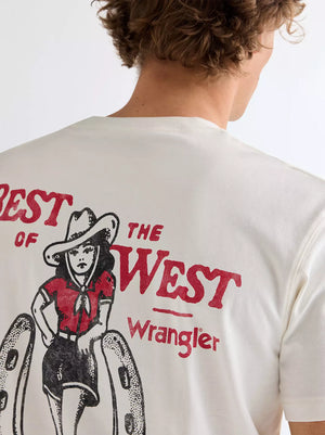 T-Shirt homme WRANGLER VINTAGE Worn White