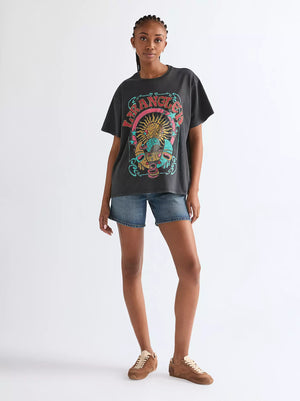 tshirt femme WRANGLER GIRLFRIEND Fadel Black
