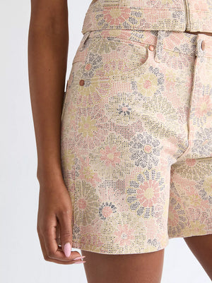 short femme WRANGLER COWBOY 5INCH Firework Floral
