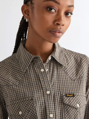 Chemise à carreaux femme WRANGLER WESTERN black