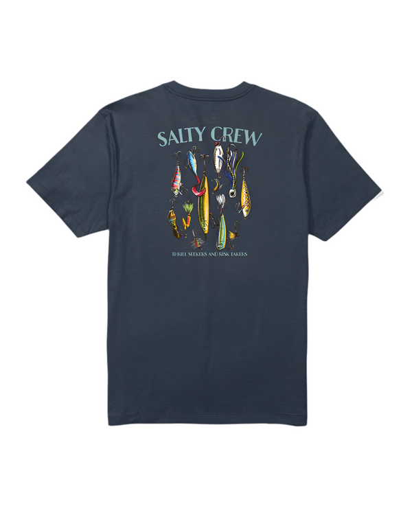 T Shirt SALTY CREW LURE GEAR NAVY