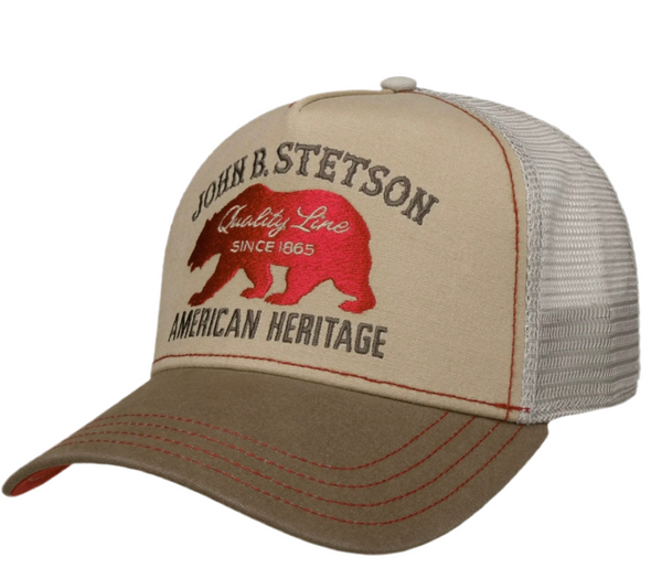 CASQUETTE  STETSON Trucker JBS-Bear - beige