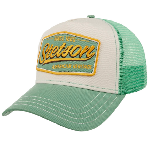 CASQUETTE  STETSON Trucker Since 1865 Vintage - verte