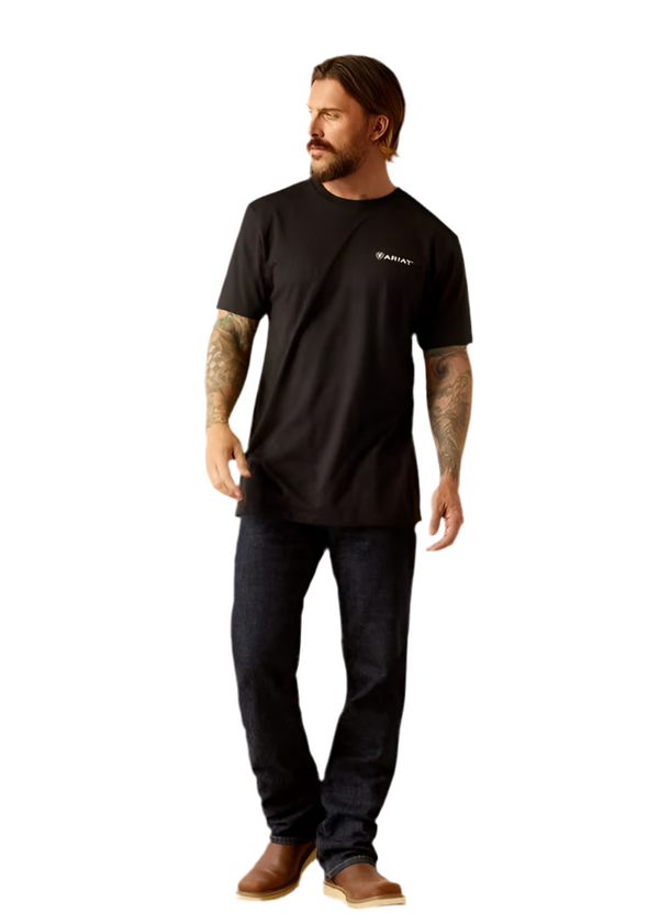 Men’s ARIAT T-SHIRT BIG SKY FREEDOM black