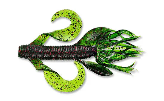 LEURRE GARY YAMAMOTO Kreature 4" #208 WATERMELON W/ BLACK & RED FLAKE