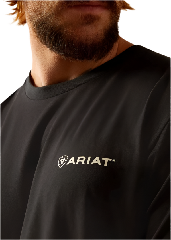 Men’s ARIAT T-SHIRT BIG SKY FREEDOM black
