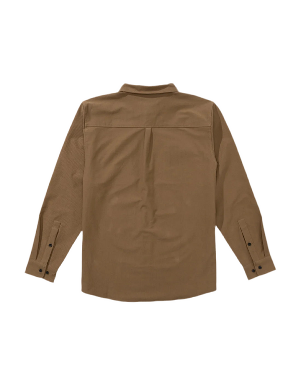 CHEMISE SALTY CREW MARINERS OVERSHIRT - DARK BROWN