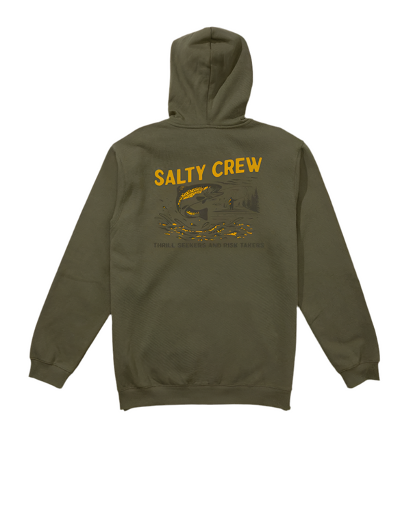Sweat-shirt SALTY CREW NATURE VIBES FLEECE dusty olive