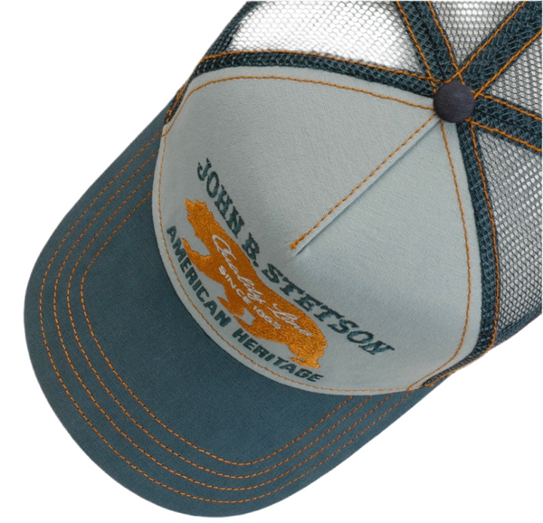 CASQUETTE  ENFANT STETSON Trucker JBS-Bear - bleu