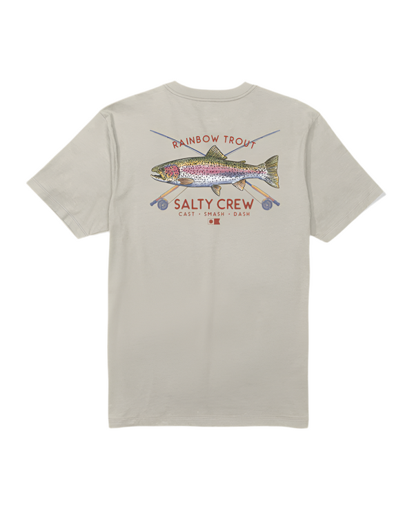 T Shirt SALTY CREW TROUT MOUNT VINTAGE MOONBEAM