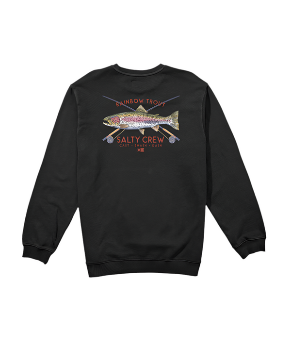 Sweat-shirt SALTY CREW TROUT MOUNT FLEECE VINTAGE BLACK