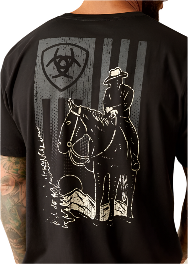 Men’s ARIAT T-SHIRT BIG SKY FREEDOM black