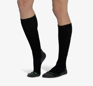 CHAUSSETTES BUFF MÉRINO HEAVY WEIGHT OVER THE CALF - BLACK