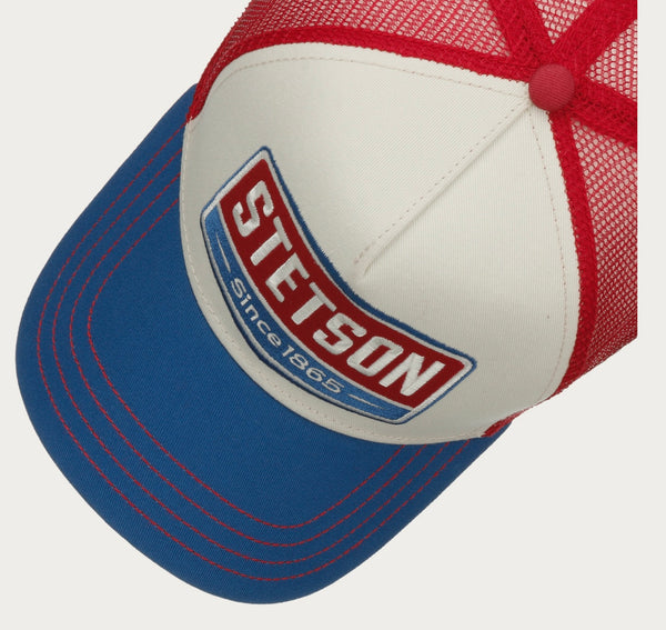 CASQUETTE STETSON TRUCKER GASOLINE - bleu