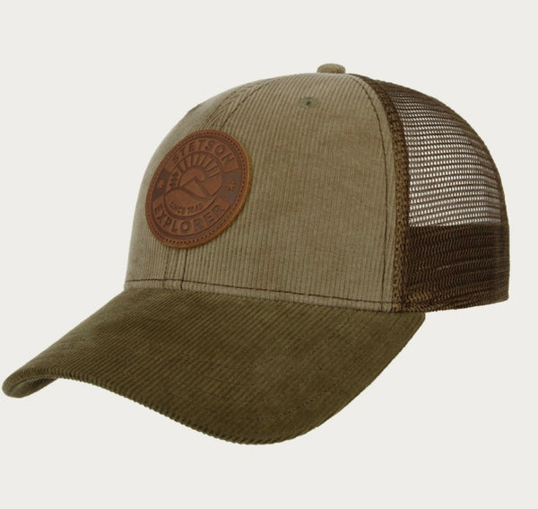 CASQUETTE STETSON baseball leather patch- verte