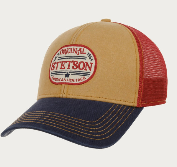 CASQUETTE STETSON Casquette Trucker 1865 logo