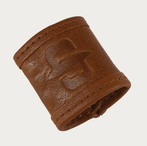 BOUCLE DE BANDANA STETSON LEATHER LOOP - marron