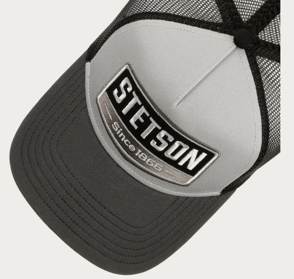 CASQUETTE STETSON TRUCKER GASOLINE - grise
