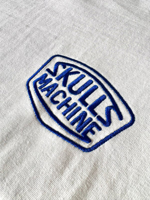 T Shirt SKULLSMACHINE YOGA FEST Blanc