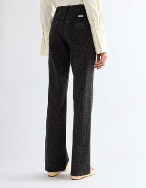 jeans femme WRANGLER BOOTCUT CROC PRINT