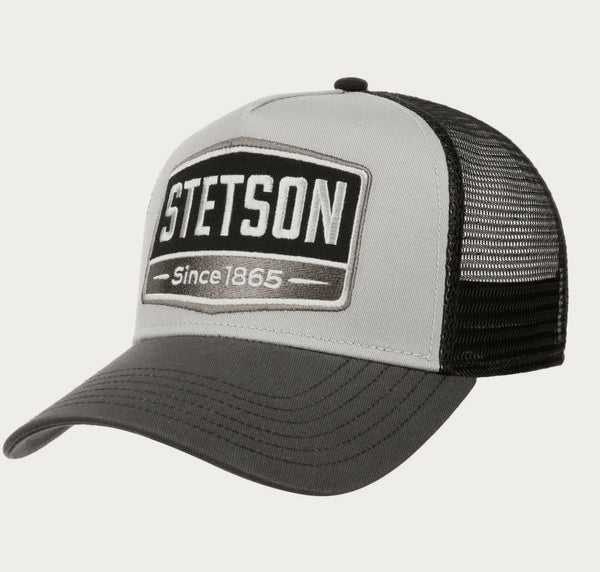 CASQUETTE STETSON TRUCKER GASOLINE - grise