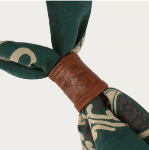 BOUCLE DE BANDANA STETSON LEATHER LOOP - marron