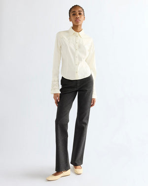 CHEMISE FEMME WRANGLER BELL WESTERN SLIM - EGRET