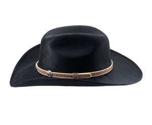 CHAPEAU WESTERN ENFANT  BULLHIDE GARLAND - black