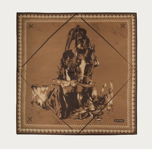 BANDANA STETSON LAST DROP - marron