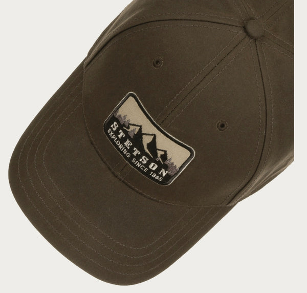 CASQUETTE STETSON baseball waxed - verte