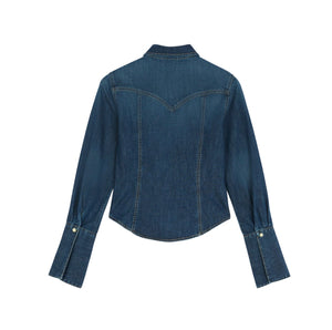 CHEMISE FEMME WRANGLER BELL WESTERN SLIM - MIDNIGHTWASH