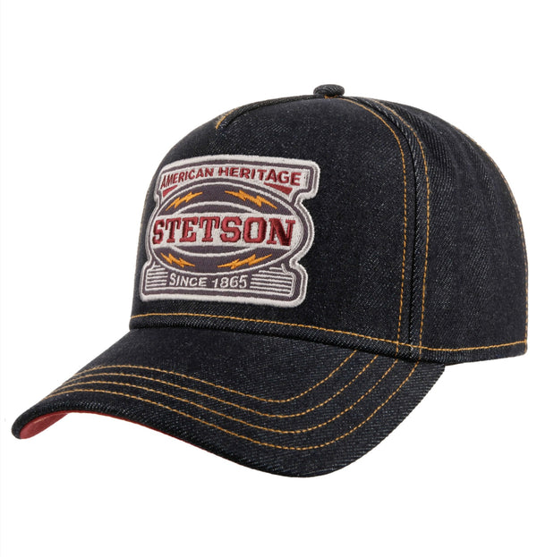 CASQUETTE STETSON TRUCKER Lightning - denim